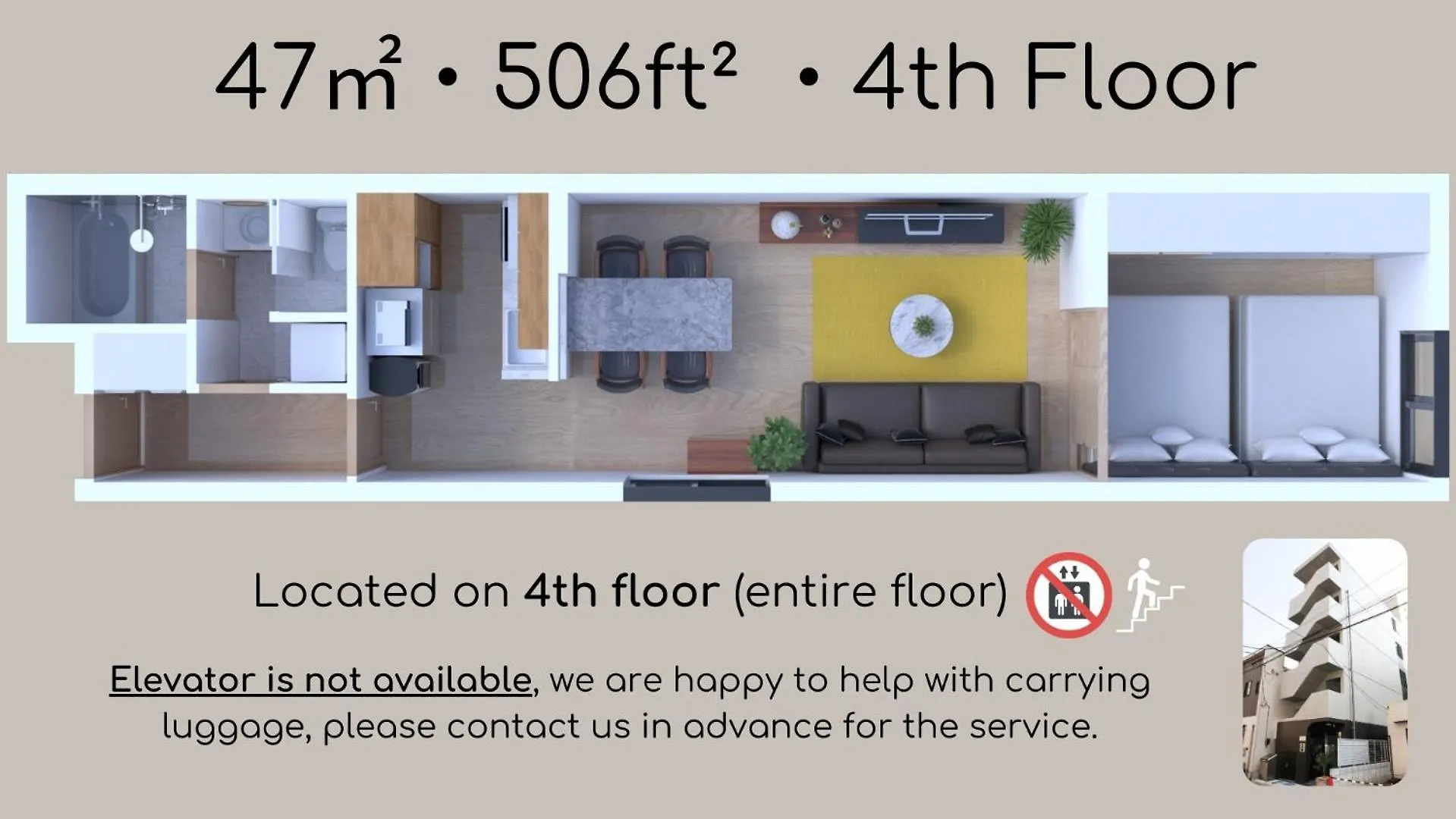 아파트 Seirai Asakusa Vacation Rental - 3 Minutes From Station 도쿄